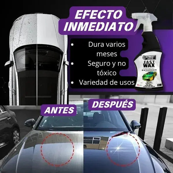 FAST WAX PRO - Super Porcelanizador Cera Auto (600 ml)